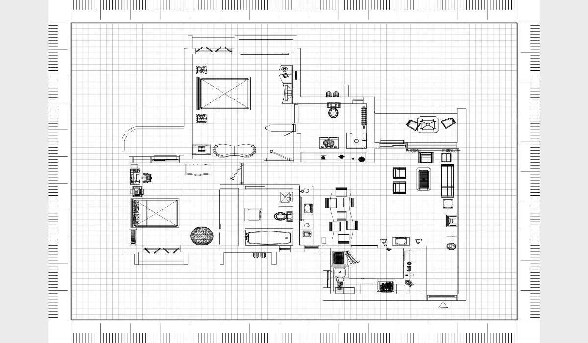 floor plan of a condo in brampton