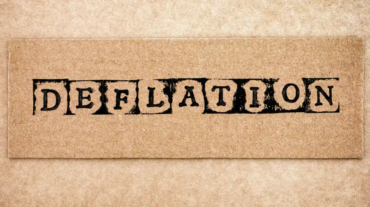 deflation written on a paper