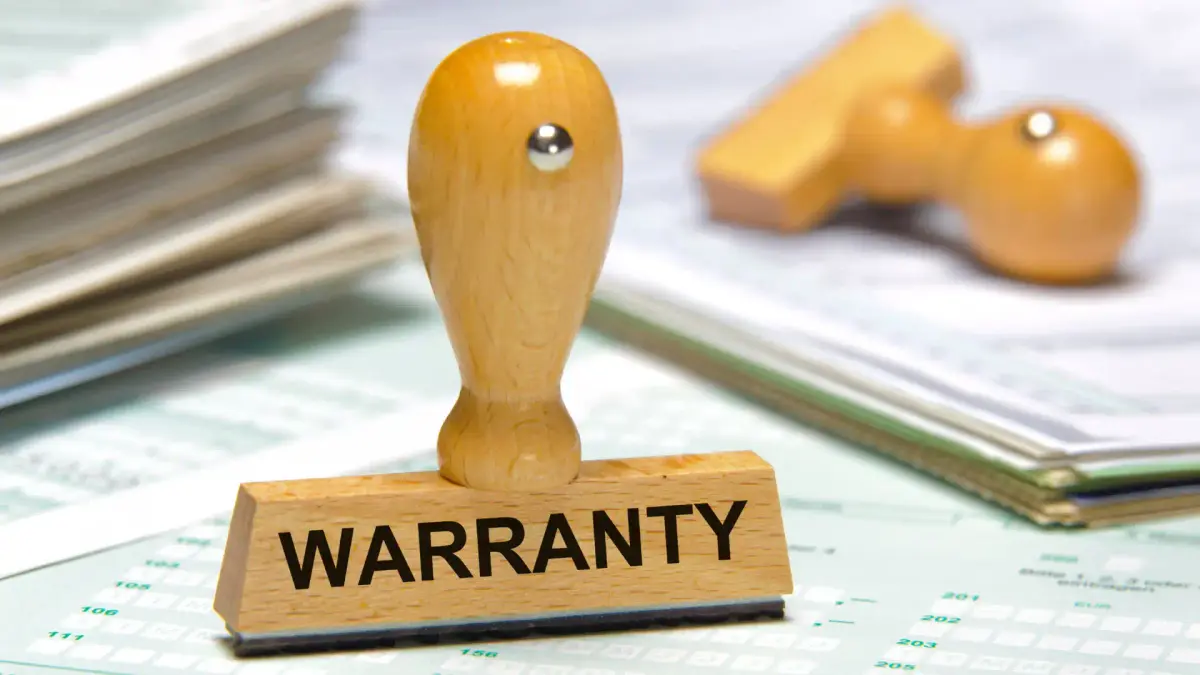 a warranty stamp